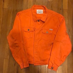 Liquor & Poker Orange Jean Jacket
